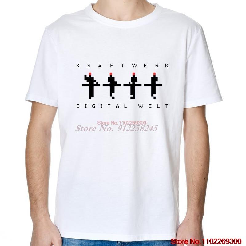 

Kraftwerk The Catalogue 70-е Электронный Синтезатор Мода Графические Футболки Летние Хлопковые Новые Рубашки и Футболки Мужские Футболка с Принтом S
