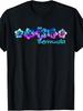 Bermuda Tropical Flower Tee Vacation Beach TShirtRetro Casual Short-sleeved T-shirt with a Round Neck and Printed Patter
