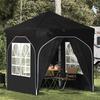 Pop Up Party Tent 192 X 192 X 245 Cm Black