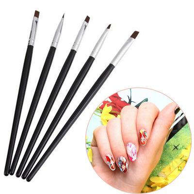 5 Stück professionelle Fingernägel Hook Line Pen Nail Art Pen Pinsel zum Malen von Nail Art Tools