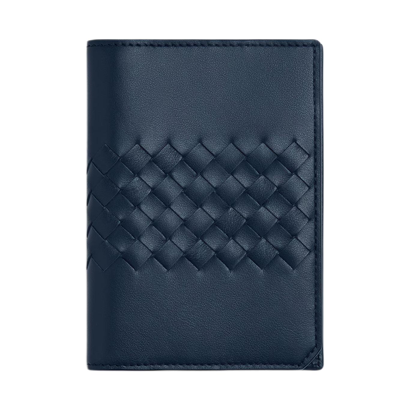 

Bottega Veneta Intrecciato Classic Woven Design Calfskin Passport Holder Small Men Accessories Neptune-Blue 817398V2BEA4032 Basic Set (Bag+Dust Bag)