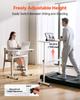 VEVOR Standing Desk, Adjustable Height Mobile Stand Up Desk with Lockable Casters