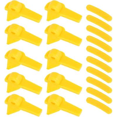 Pissente ABS Plastic Tire Changer Mount Protector, 20 Pieces Rim Demount Head Duck Insert for Tyre Changing Equipment
