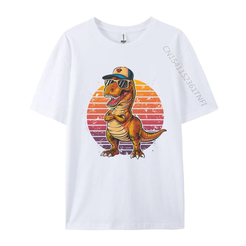 

The Coolest Dinosaur Tshirt Pure Cotton Funny Tops Shirt New Design Men Tshirts Autumn Top Tshirt Crew Neck S