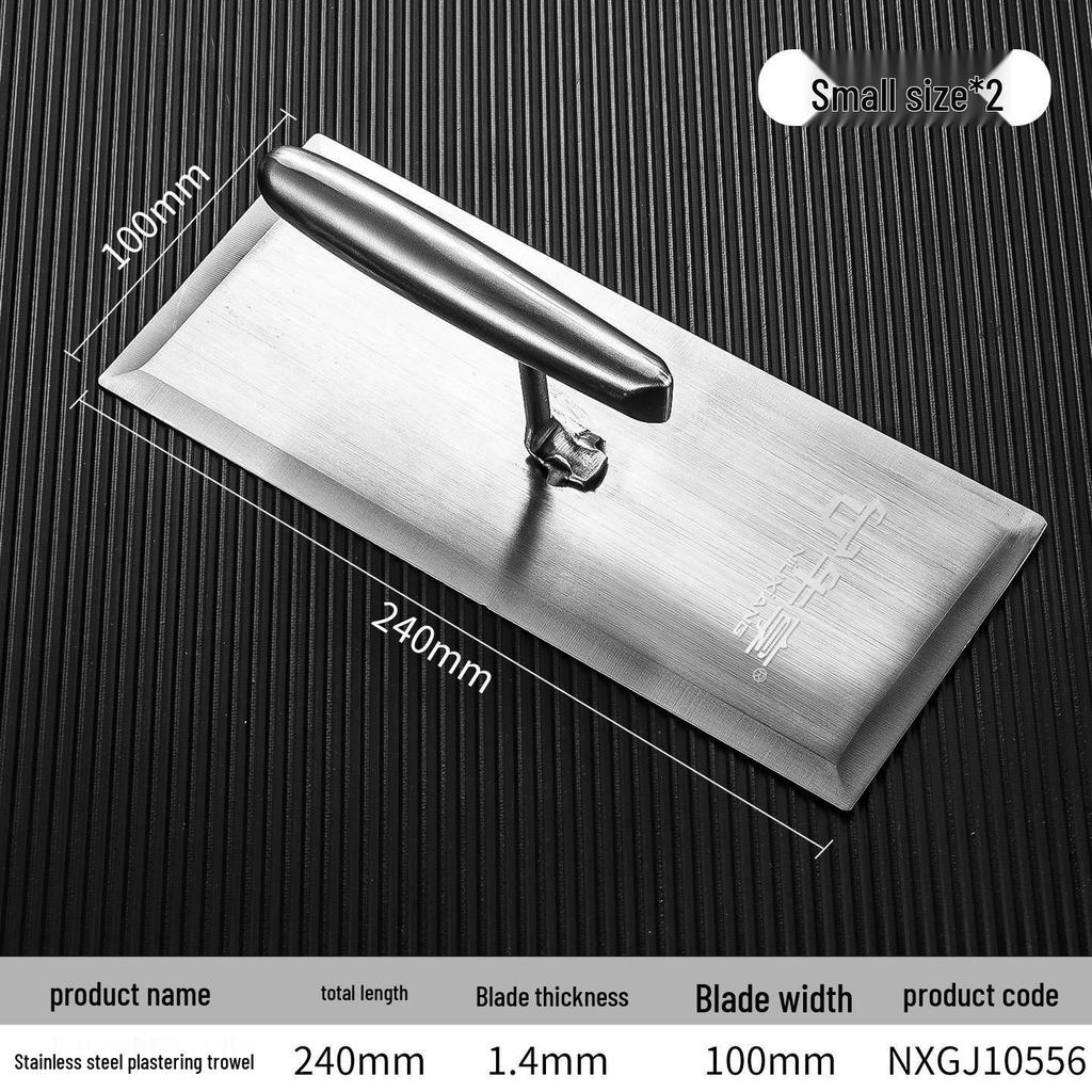 Stainless Steel Plastering Trowel and Putty Scraper Tool for Masonry and Wall Finishing
