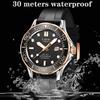 LIGE Brand Mens Watches Business Quartz Watch Men Silicone Band Sports Waterproof Watches Date Wristwatches Relogios Masculino