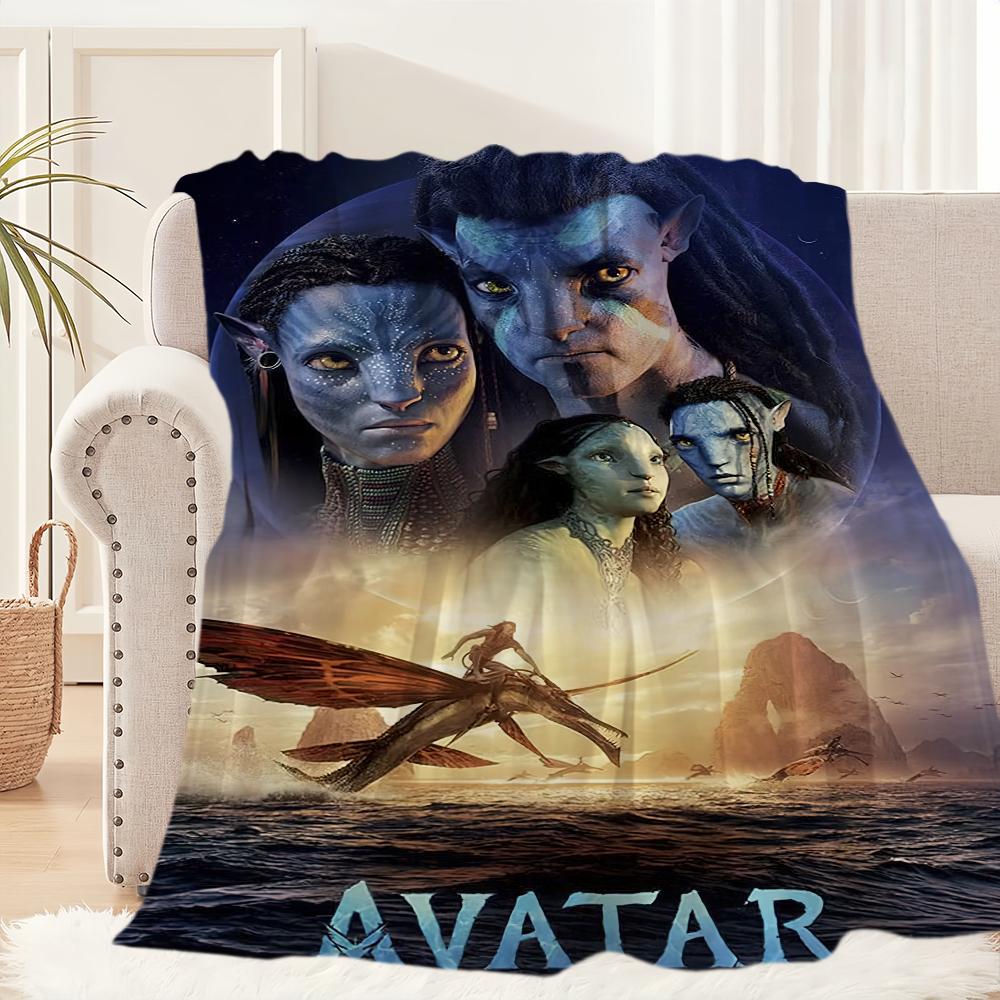Klassischer Science-Fiction-Film Avatar Decke Plüsch Nickerchen Sofa Teppich für Wohnzimmer Büro Schlafzimmer Geburtstag Zuhause Reise Kinder Geschenke