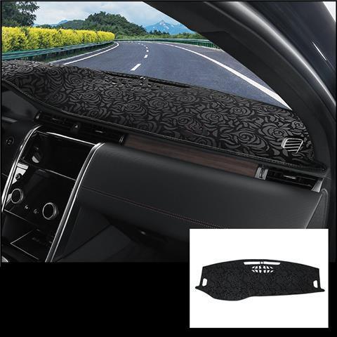 

For Land Rover Discovery Sport 2020 Car-styling Roses Pattern Flannel Dashmat Dashboard Cover Pad Dash Mat Interior Accessories Right rudder RHD