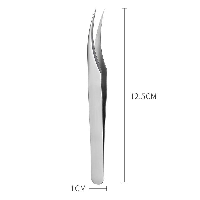 1PC Rainbow Eyelashes Tweezers Anti-static Eyelash Extension Tweezer Fan Lash Eyebrow Tweezers Curved Straight Excellent Closure