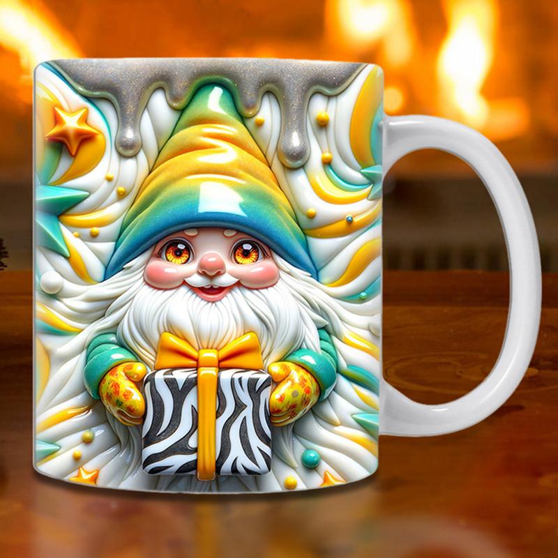 Gnome Coffee Mug 3D Gnome Cup Colorful Gnomes With Boxes 350ML Coffee Cup For Cool Birthday Christmas For Mom Best Friend