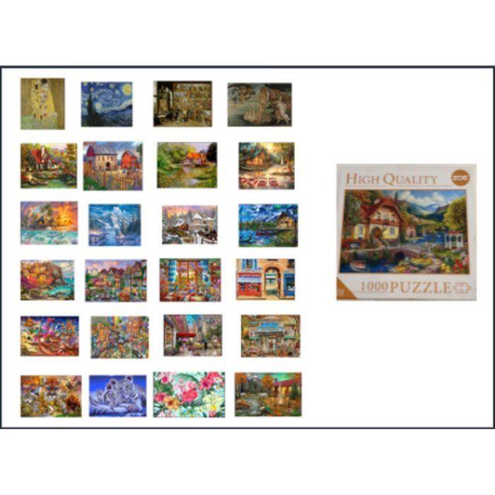 Puzzle 1000 Pièces - ZOE - Collection ZOE - Modèles Aléatoires - 68x48 cm - Multicolore