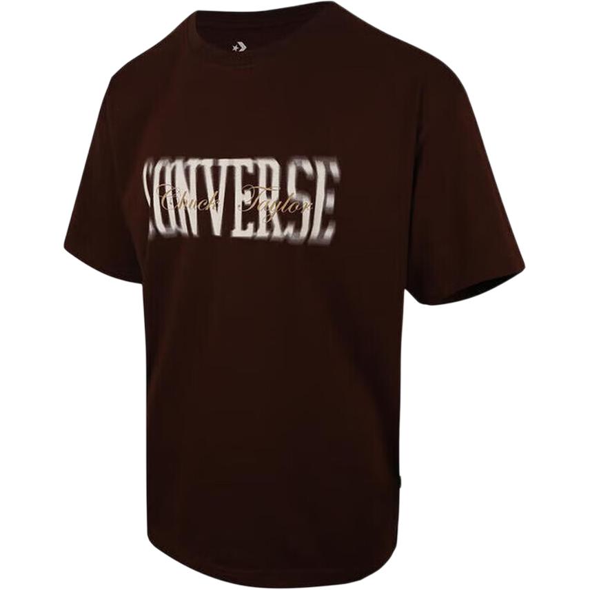 Converse T Shirts Men s Light Brown Crew Neck Moderate MCH620-J9T XL