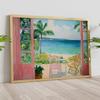 Vintage Matisse Summer House Flower Field Poster Canvas Printing Scenery Trendy Wall Art Picture for Living Room Home Decor