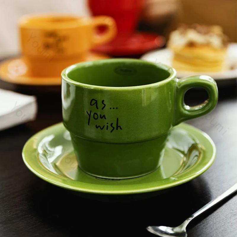 Fashion Modern Style Ceramic Coffee Cups Home Breakfast Milk Mugs Casual Office Afternoon Tea Exquisite Coffee Cup