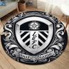 Leeds United Custom Name Round Area Rug,Carpet Rug for Living Room Bedroom Sofa Playroom Decor,Non-slip Floor Mat