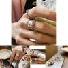 Chic 2023 Ins Style Retro Baroque Pearl Ring For Women Fashion Jewelry Accessory