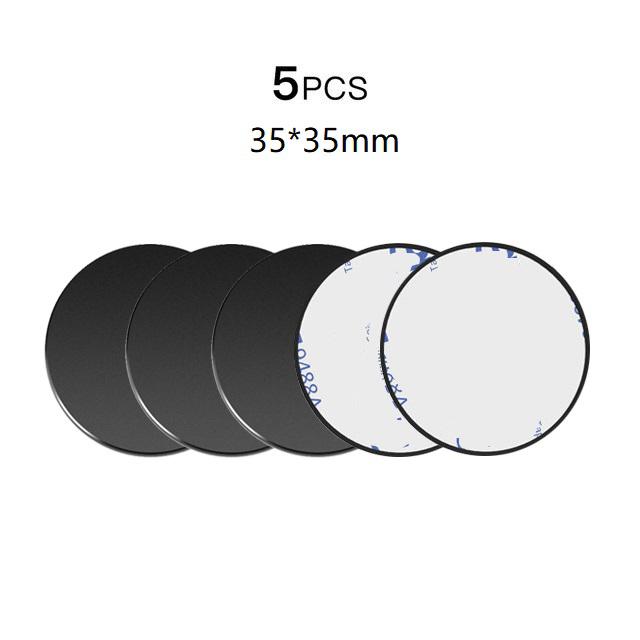1/3/5Pcs Metal Plate Disk For Magnetic Auto Car Phone Stand Holder Universal Iron Sheet Sticker Mobile Phone Magnet Stand Mount