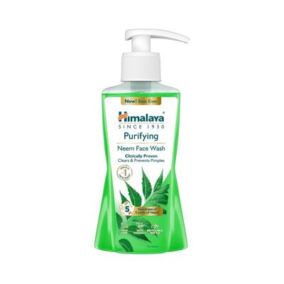 Gel Limpiador Facial Purificante de Neem 200ml Para Piel Clara y Prevención del Acné Limpiador Suave Diario Para Hombres y Mujeres