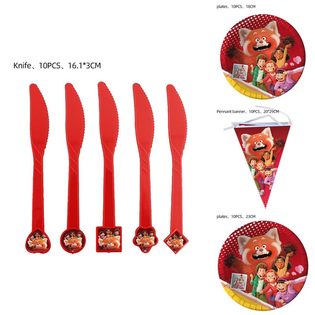 Colorful Turning Red Party Supplies For A Lively And Fun Celebration