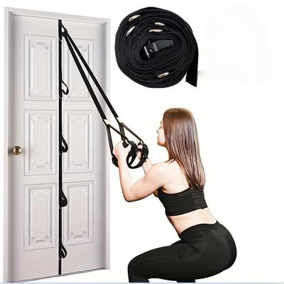 Fitness páska, nastavitelná páska pro upevnění dveří, příslušenství pro domácí a tělocvičnu, cvičební zařízení pro silový trénink, snadná instalace
