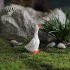 Miniature Garden Animal Set Realistic Goose Ornament, Resin Figurine, Statue Detailed Statues for Outdoor Micro Landscape Bonsai Patio Decor