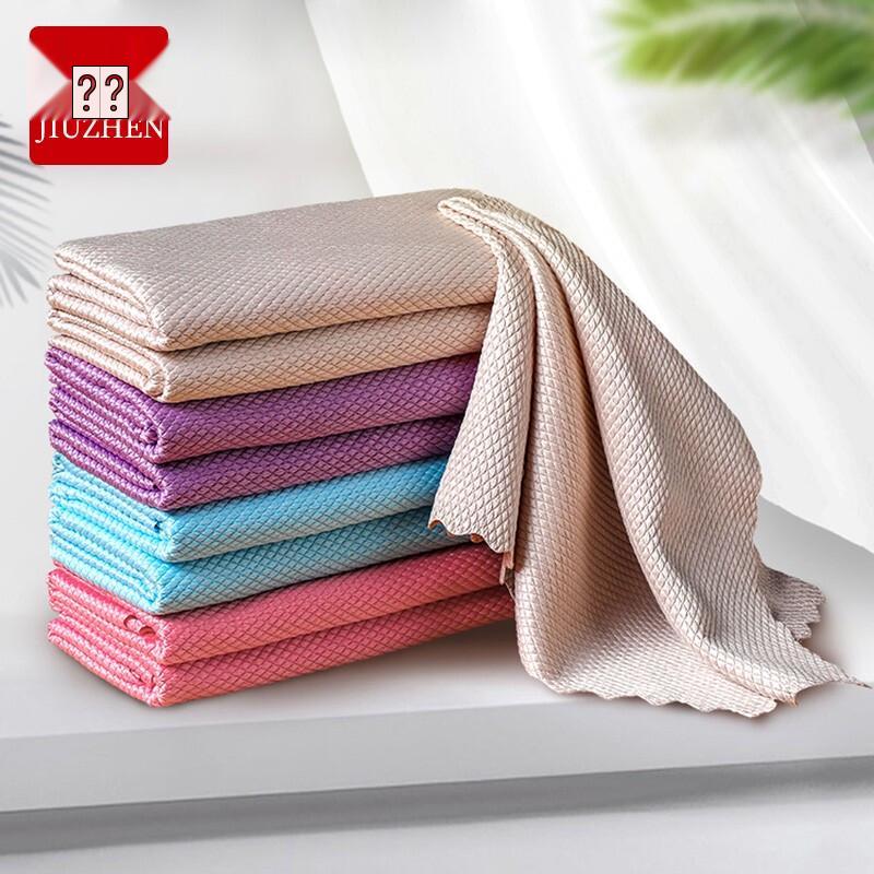 Jiuzhen Fish Scale Glass Cleaning Cloth