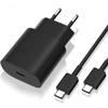 25W PD Fast Charger, EU & US Type-C Adapter