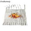 Stil pastoral Cortină cu volane pentru ușa cuptorului cu buzunare Fustă handmade pentru cuptor Perdele rustice pentru dulapuri de bucătărie Ascunde dezordinea de pe plită