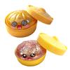 Jouet à presser Pain Vapeur Réaliste Doux à Remontée Lente Jouet Fidget pour Soulager le Stress Portable Mignon Décor de Bureau pour la Maison le Bureau Cadeaux de Fête
