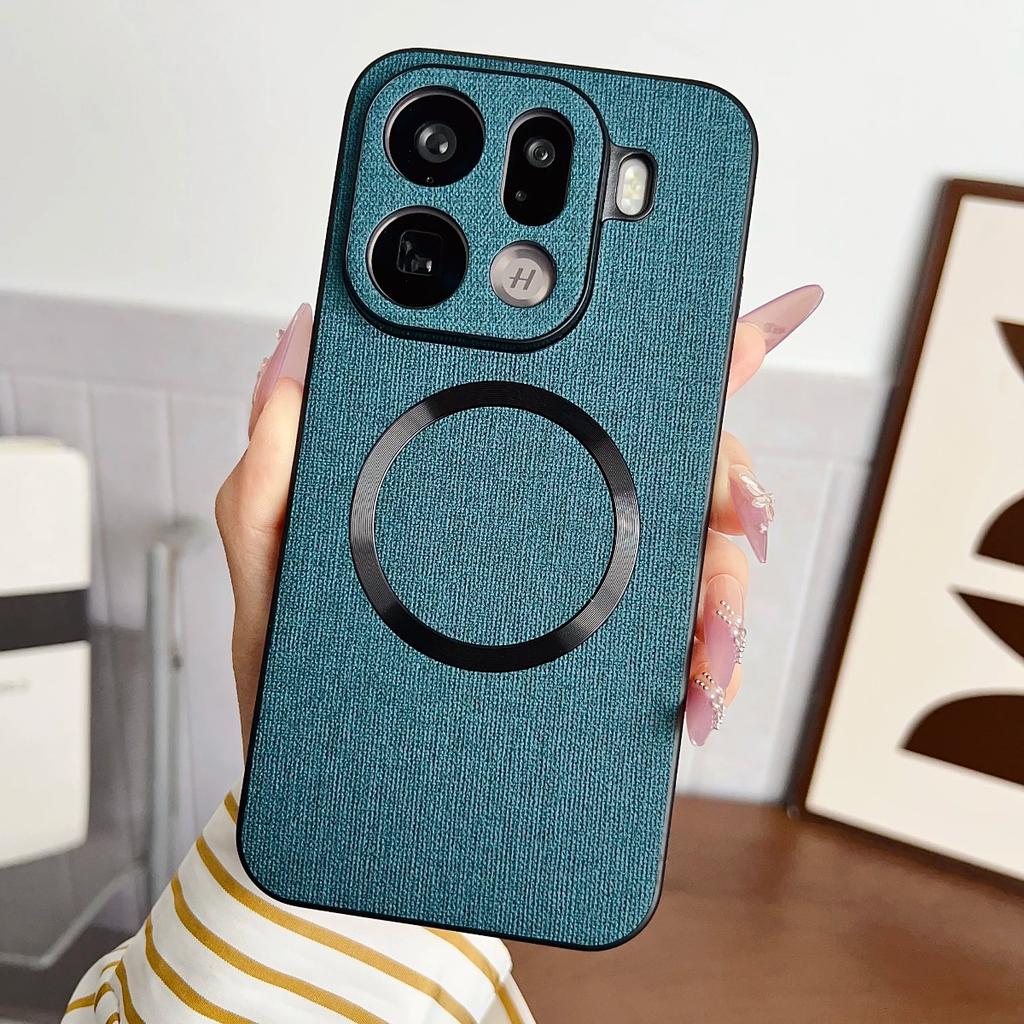For Oppo Find X9 X8 Pro for Magsafe Magnetic Wireless Charging Phone Case for Find X8 Ultra Find X9Pro Leather Protective Cover