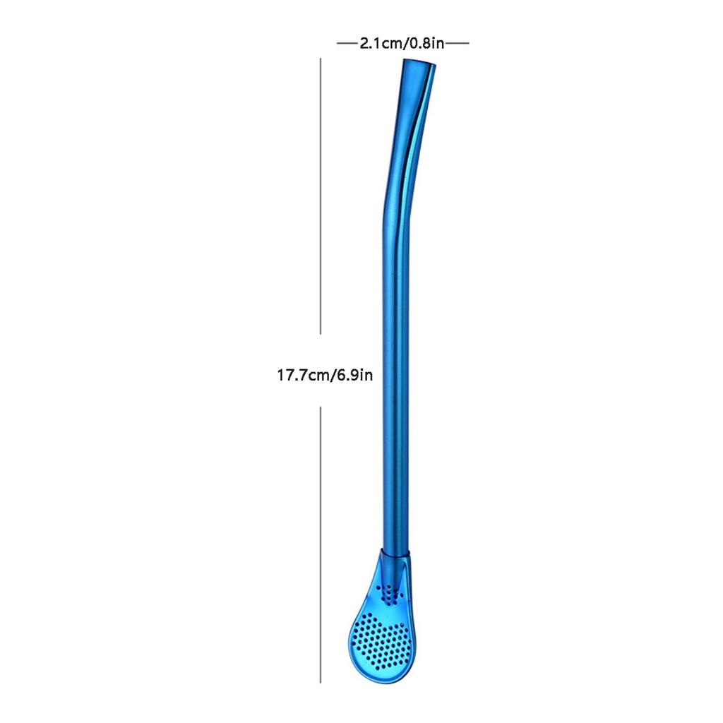 304 Stainless Steel Filter Straw Mixing Spoon Straw Filter Straw