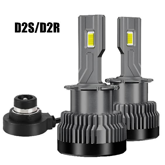 2PCS D2S D4S LED Headlight HID D1S D3S D8S LED Headlamp D2R D4R Bulb 30000LM Xenon Car Light Turbo Lamp Canbus 6000K Plug&Play D2S