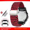 Für Casio G-SHOCK DW-5600 GW-B5600 GM5600 GW-M5610 GA2100 Uhrenband Herren Damen Gewebtes Nylon Camouflage Canvas Uhrenarmband Armband