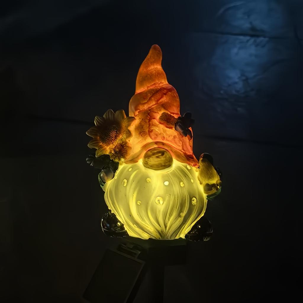 Gnome Resin Garden Stake Light, Outdoor Decorative Lighting for, Patio