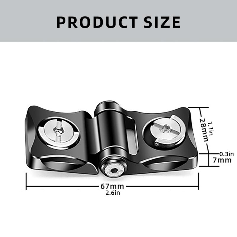 Quick Aluminum L Bracket Vertical Horizontal Switching Quick Release Plate for Gimbals and Tripod Monopod