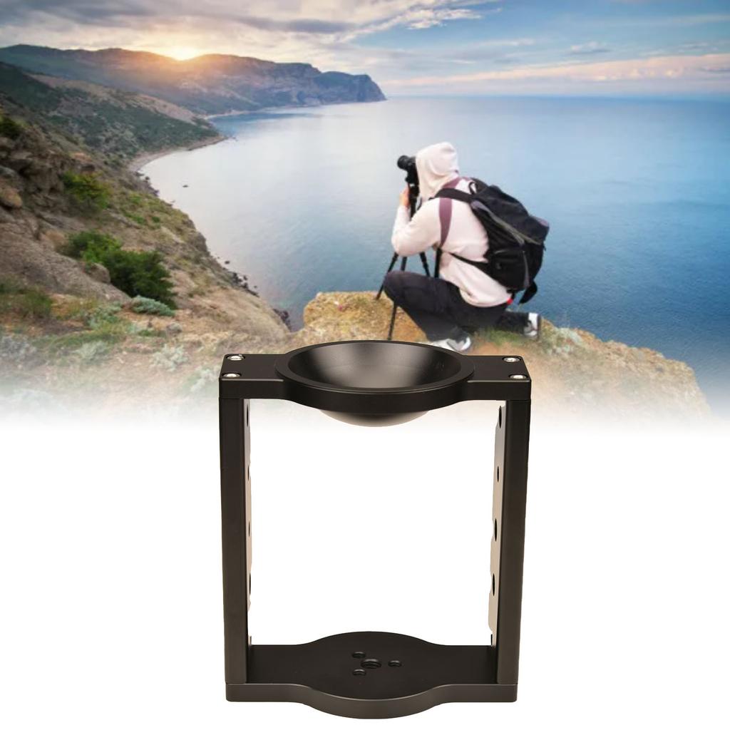 Convertitori per Testa a Sfera per Treppiedi da 65mm/75mm, Adattatore di Conversione da Piatto a Sfera Metallo Alluminio per 501HDV 701HDV