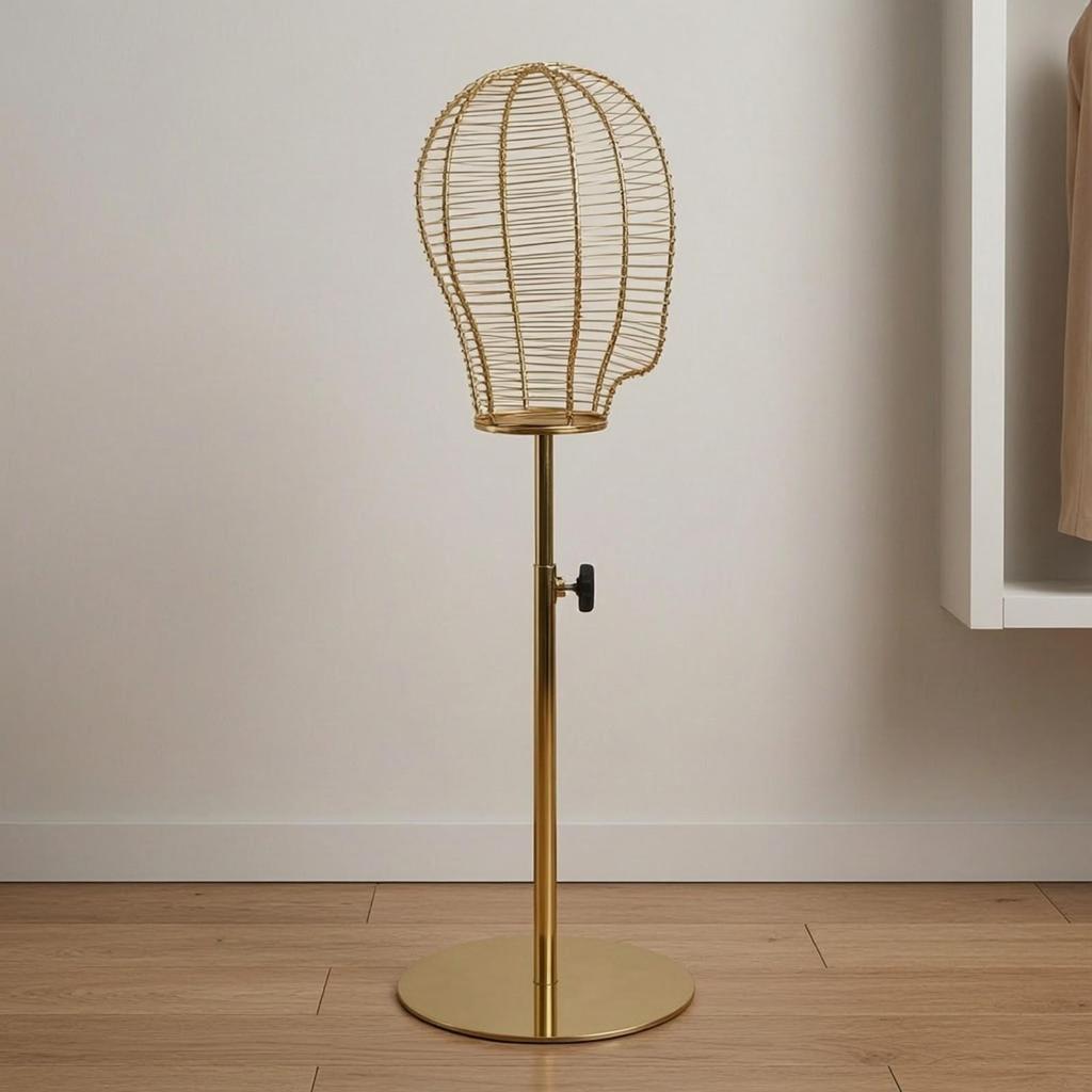 Metal Wire Mannequin Head Display Stand Freestanding for Boutique Owners