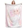 Japanese Sonico Nurse Plush Blanket Super Soft Flannel Throw for Couch Chair Sofa Bed Perfect Kids Gift Idea