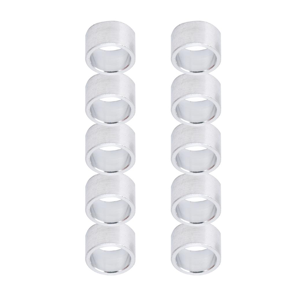 10Pcs Aluminum Alloy Spacer Round Unthreaded Standoff Support Fittings Outer Diameter 10mm6mm