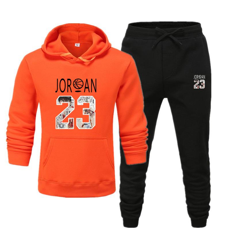 Herbst/Winter Freizeitset Tier Personalisiertes Muster Bedrucktes Hoodie-Set Paar Sportanzug