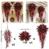12 Leaves/18 Leaves Simulation Dragon Tree Branch Faux Brazilian Wood Plant  Desktop Ornament