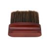 Professional Barber Neck Duster Brush Soft Nylon Hair Beech Handle Sweeping Cleaning Tool Flat Dark Brown