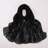 Rhinestone Imitation Pearl Chiffon Hijab Breathable Soft Head Wrap Malaysia Shawl Scarf  Wedding