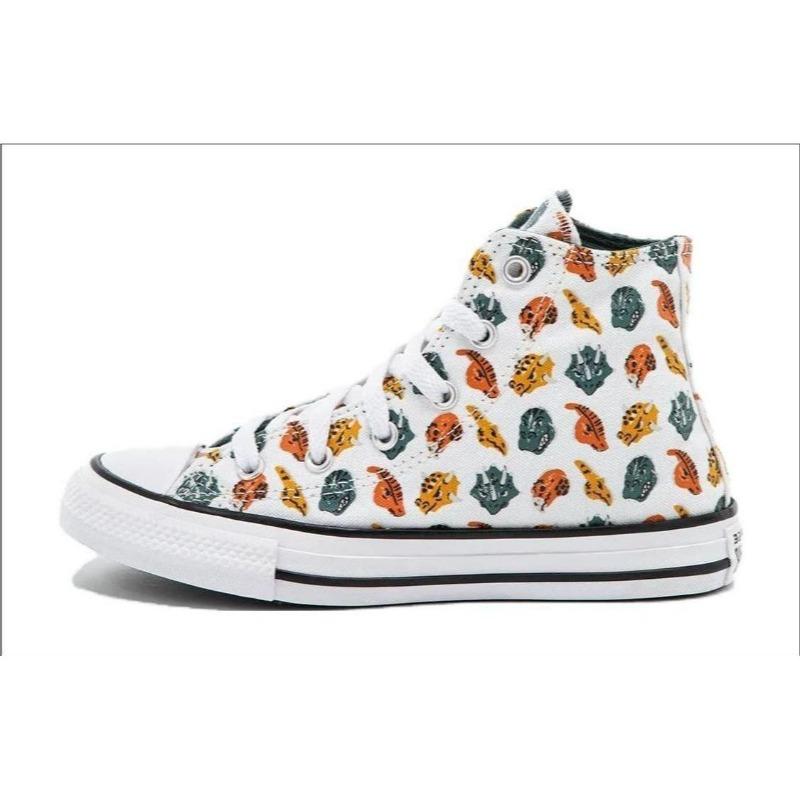Converse Chuck Taylor All Star Kids High Top Canvas Shoes All Over Cartoon Print Multicolor 671707C 34