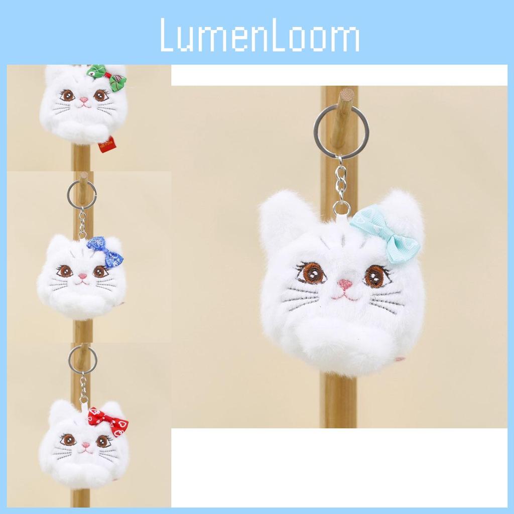 Adorable Cute Plush Cat Keychain Charming Kitty Doll Couple Bag Pendant