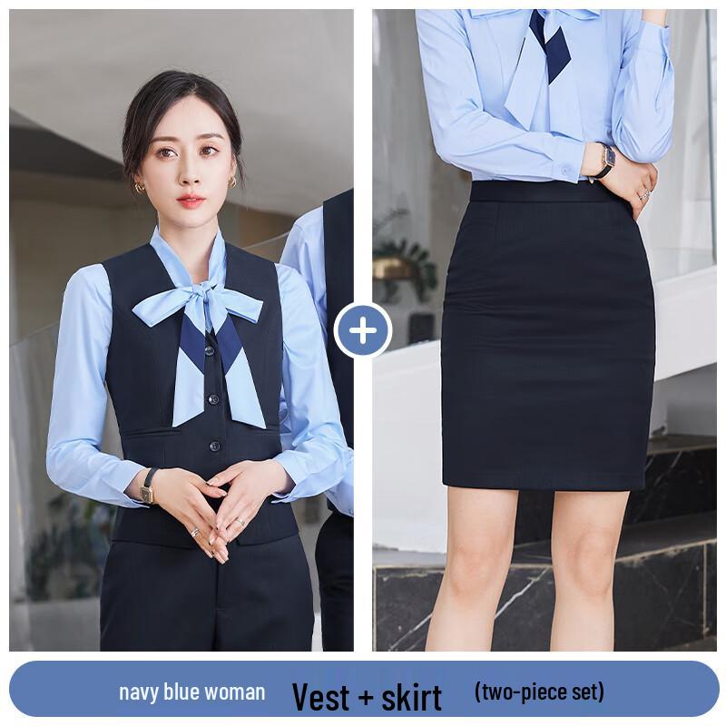 Tluoman Unisex Business Suit Vest Set
