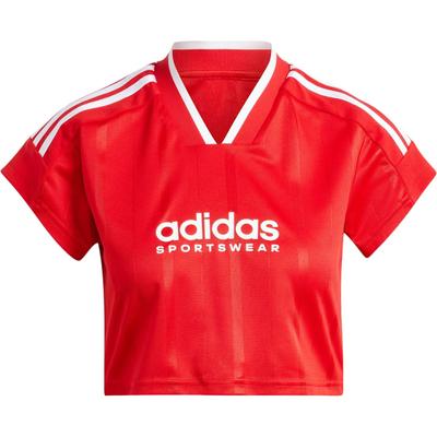 Comfortabel Casual V-hals Korte Mouw T-shirt Dames Tops Licht Karmozijn Rood Wit IZ2084