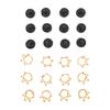 12 Set Witch Hat and Crown Cake Toppers Mini Wizard Hats Cupcake Decorations for Birthday Party Supplies Gold