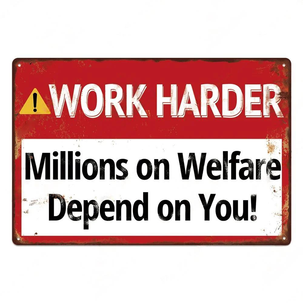 [2D Plane]Funny Sarcastic Vintage Metal Posters Tin Signs Decor Retro Plaque Metal Plate Home Wall Art Decor for Bar