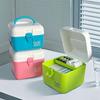 Handheld First Aid Kit Plastic Desktop Storage Box Moisture-proof Mini Medicine Box  Candy